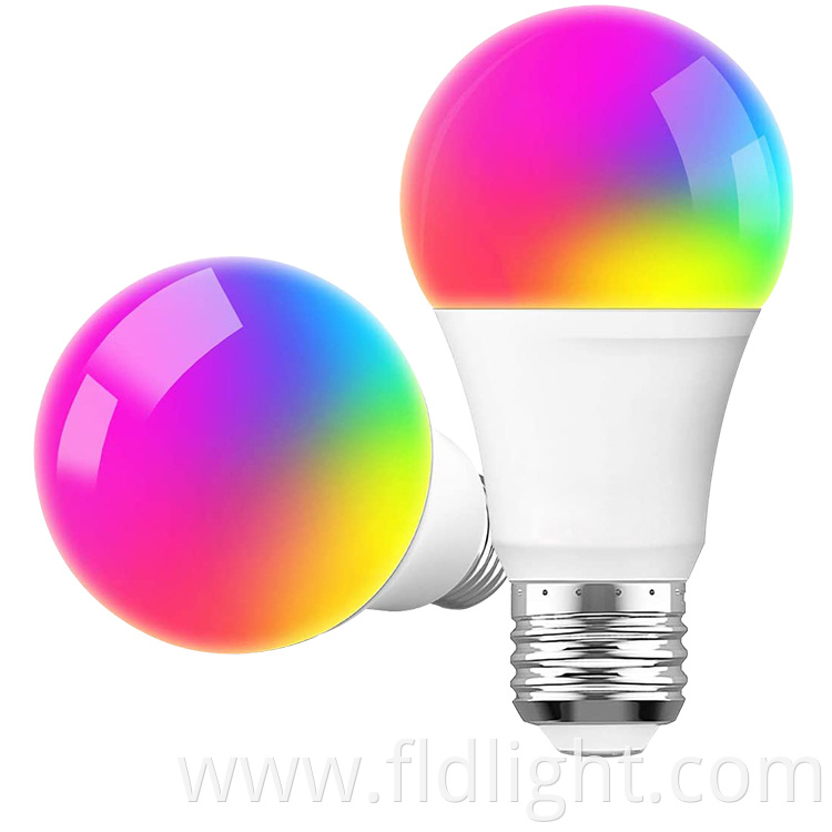 Wifi LED Bulb Dimmable RGB Multicolor alexa light
